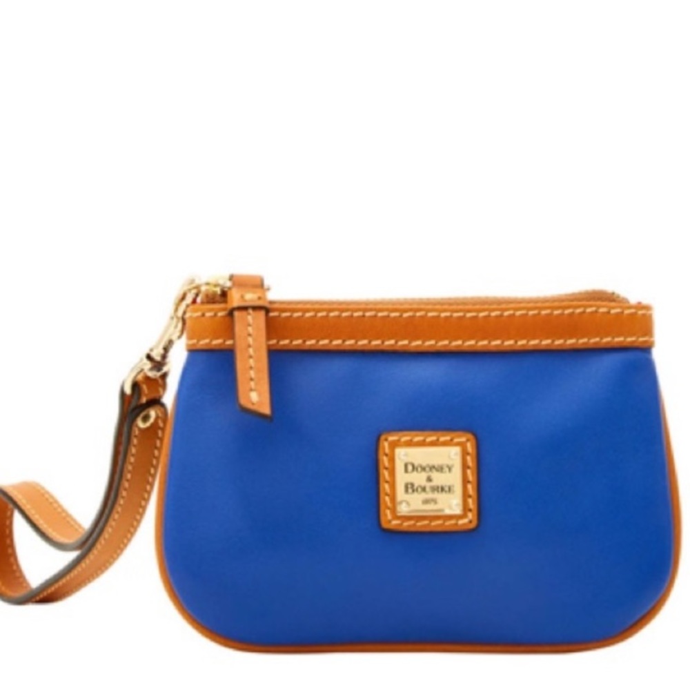 Dooney & Bourke Newbury Leather Wristlet Bag Blue